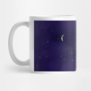 Dark blue shimmering sky Mug